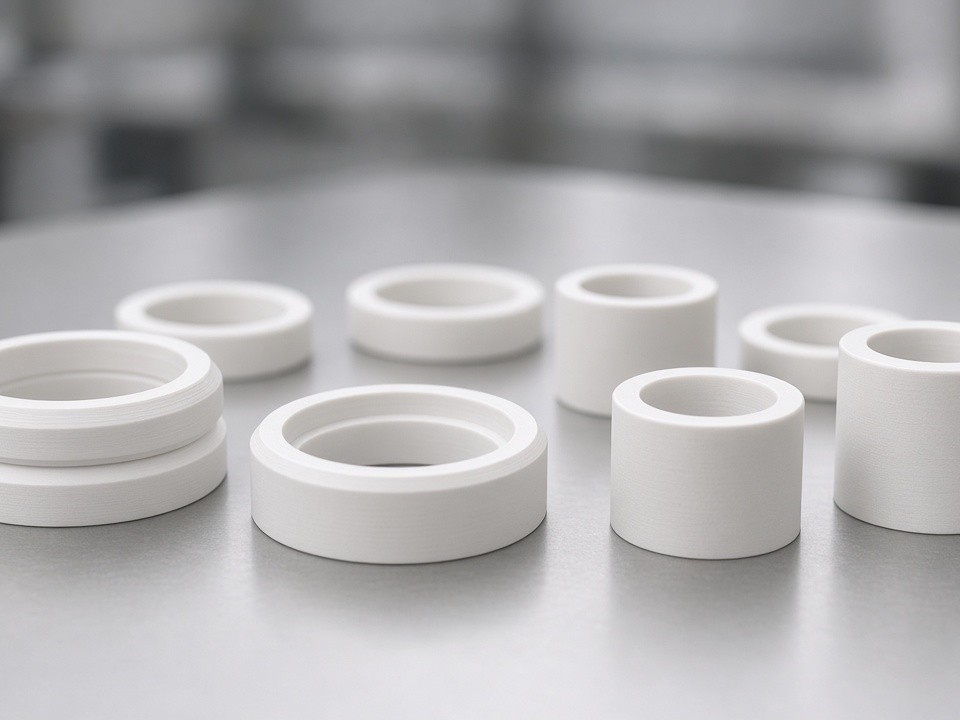 Teflón PTFE Puro Machining for Chemical Valve Seals and Gaskets